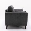 Damian - Woven Fabric Sofa - Gray - Image 3