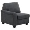 Leo - Woven 7 Piece Modular L-Shape Sectional Sofa And Ottoman - Dark Gray - Image 2