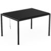 Louver Pergola Frame & Steel Louvers - Black - Image 2