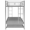Twin Over Twin Bunk Bed With Trundle - Silver - Image 13