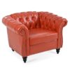 1 Seater Sofa For Living Room - Orange - Image 11