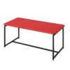 GT - 3 Piece Carbon Fiber Wrap Coffee Table And End Table (Set of 3) - Red - Image 2