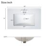 Bathroom Vanity With Ceramic Basin, Soft Close Door And Adjustable Shelves - Green - Image 2