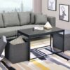 Murph - Wood Grain 3 Piece Coffee Table (Set of 3) - Black - Image 5