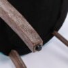 Ultra Side Dining Chair,Thickened Fabric Chairs With Neutrally Toned Solid Wood Legs, Bronze Nail Head (Set of 2) - Blue - Image 10