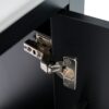Modern Small Bathroom Vanity Cabinet With Ceramic Basin, Ample Storage, 1 Soft Close Door - Black - Image 16