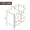 Bathroom Vanity Base Only, Solid Wood Frame, Bathroom Storage Cabinet With Doors And Drawers - White - Image 5
