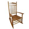 Balcony Porch Adult Rocking Chair - Oak - Image 2