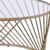 Bluelipe - Clear Glass Top With Coffee Table - Champagne - Image 3