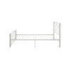 Twin Unique Flower Sturdy System Metal Bed Frame With Headboard And Footboard - White - Image 5