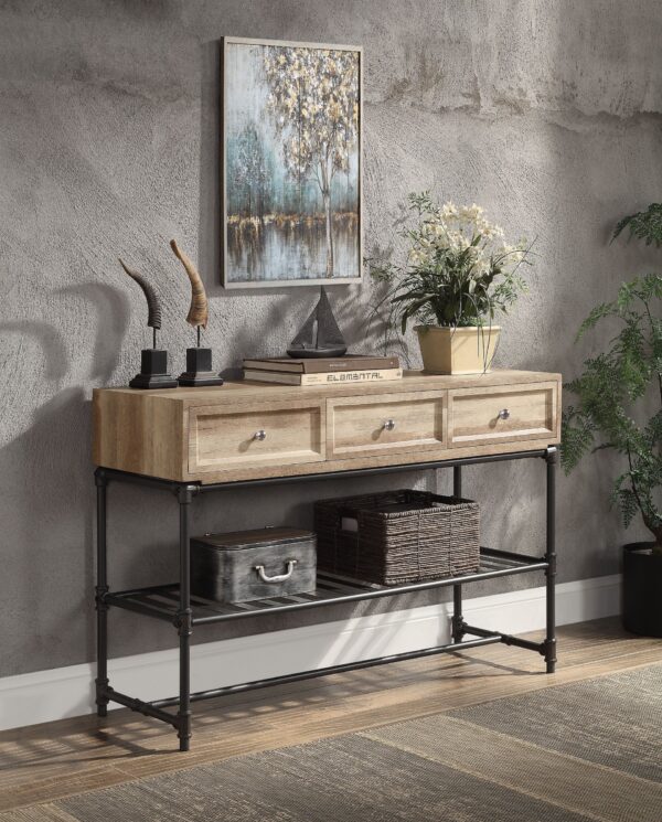 Brantley - Sofa Table - Oak / Sandy Gray