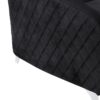 Sofia - Velvet Modern Chic Loveseat Couch - Black - Image 5