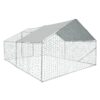 Xpt034 Outdoor Chicken Coop Metal Big Space - Silver Gray - Image 5