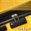 Luggage With Tsa Lock Spinner Wheels Hardside Expandable Luggage Travel Suitcase Check In Luggage ABS 28" - Yellow - Image 12