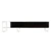 Modern Extendable TV Stand For TVs Up To 75", Entertainment Center Media Console With 3 Drawers, Metal Adjustable Legs For Living Room - Black White - Image 25