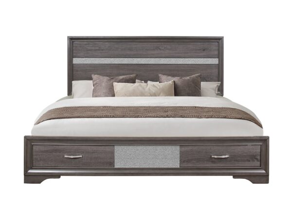 Ryder - Queen Bed Sparkle- Gray