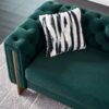 Chesterfield - Modern Tufted Velvet Living Room Sofa, 84.25''W Couch - Green - Image 5