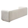 Contemporary Velvet Sofa Couch For Living Room - Beige - Image 4