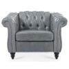 1 Seater Sofa For Living Room - Gray - Image 4