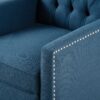 Manual Wing Chair Recliner - Blue - Image 16
