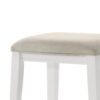 Sasha - Counter Height Stool With Upholstered Seat - White - Image 2