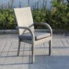 Balcones - Outdoor Wicker Dining Chairs With Cushions (Set of 8) - Gray / Dark Gray - Image 9