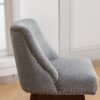 Counter Height Swivel Barstools, 26'' H Seat Height Upholstered Bar Stools (Set of 2), Fabric - Gray - Image 9
