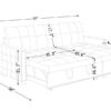 Reversible Sectional Storage Sleeper Sofa Bed, L-Shape 2 Seat Sectional Chaise With Storage, Skin-Feeling Velvet Fabric - Beige - Image 10