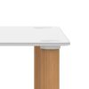 2 Piece Side Table, 2 Tier Space End Table, Modern Night Stand, Sofa Table, Side Table With Storage Shelve - White / Oak - Image 20