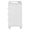 Contemporary Bathroom Vanity Cabinet, 4 Drawers & 1 Cabinet Door, Multipurpose Storage, Resin Integrated Sink, Adjustable Shelves, Solid Wood Frame With MDF - White - Image 26