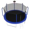 Trampoline With Basketball Hoop, Astm Approved Reinforced Type Outdoor Trampoline With Enclosure Net - Blue - Image 5