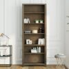 Joshua Creek - High 6 Shelf Bookcase - Barnwood - Image 6