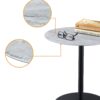 Circa - End Table With Marble Textured Top - Gray - Image 2