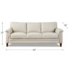 Westcott - Leather Sofa - Beige - Image 7