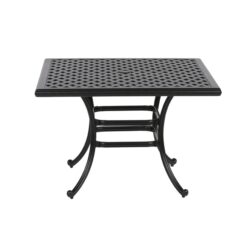 Square 4 Person 43.19" Long Aluminum Dining Set - Antique Bronze