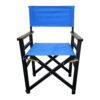 Folding Chair Wooden Director Chair Canvas Folding Chair Folding Chair (Set of 2) - Blue - Image 4