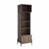 Bakers Rack, Kitchen Display Storage Cabinet - Dark Taupe - Image 4