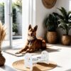 Adjustable Pet Bowl Travel Ready HDPE Durable Poly Lumber Recycled - White - Image 5