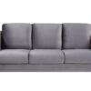 Sofia - Velvet Fabric Sofa, Loveseat, Chair Living Room (Set of 3) - Gray - Image 3