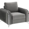 Wenona - Series 4 Pieces Living Room Set With A Coffee Table - Black / Gray - Image 14