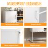 Modern Sideboard Buffet With Plenty Of Storage Space, Anti-Tilt Mechanism, Elegant Handles, Silent Magnetic Closures And Eco-Friendly Finishes For Kitchen, Dining Room, Bed Room And Living Room - White - Image 7