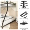 Adam - Twin Over Full Metal Bunk Bed - Black - Image 4