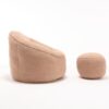 Bedding Bean Bag Sofa Chair High Pressure Foam Bean Bag Chair Adult Material With Padded Foam Padding Compressed Bean Bag With Footrest - Tan - Image 21