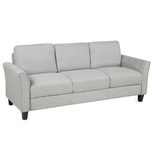 3 Seat Sofa Living Room Sofa - Light Gray