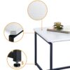 GT - 3 Piece Carbon Fiber Wrap Coffee Table And End Table (Set of 3) - White - Image 5