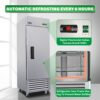 Commercial Refrigerator 23 Cu.Ft With 1 Solid Door Reach-In Refrigerators Stainless Steel Etl Approved Upright Fridge Storage - Silver - Image 4