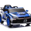 12V4A 20W*2 One Button Start, Forward And Backward, High And Low Speed, Music, Front Light, Power Display, Two Doors Can Open, 2.4G R / C, Seat Belt Four Wheel Absorber Kids Ride On Car - Blue - Image 5