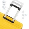 Luggage With Tsa Lock Spinner Wheels Hardside Expandable Luggage Travel Suitcase Check In Luggage ABS 24" - Yellow - Image 3