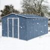10'x12' Garden Sheds Outdoor Storage Sheds - Blue - Image 3