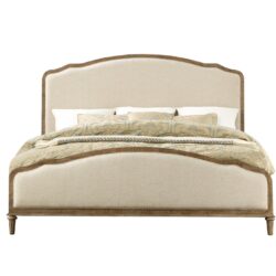 Ludin - King Upholstered Bed - Brown
